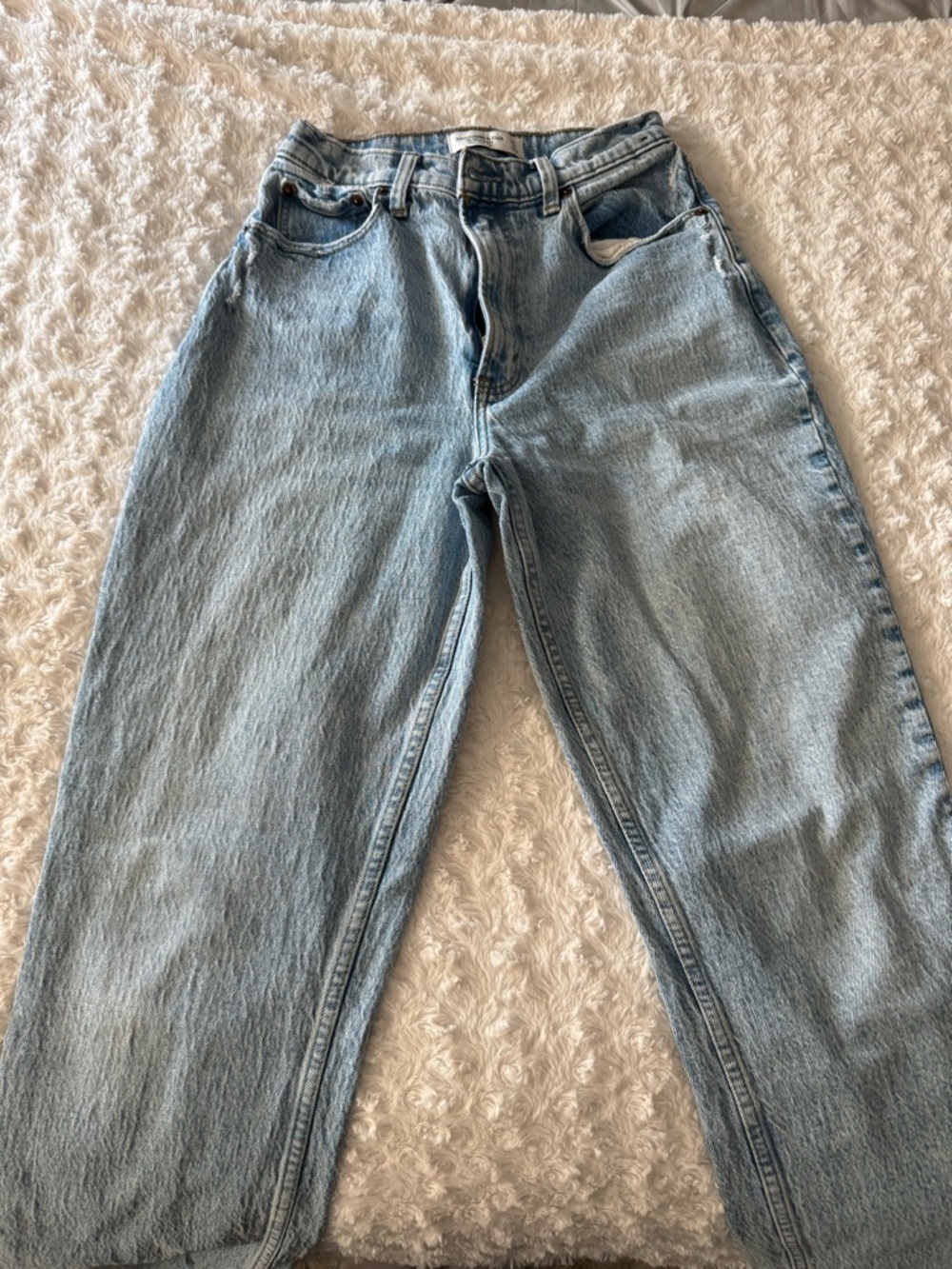 Abercrombie & Fitch Classic Light Wash High-Rise Jeans